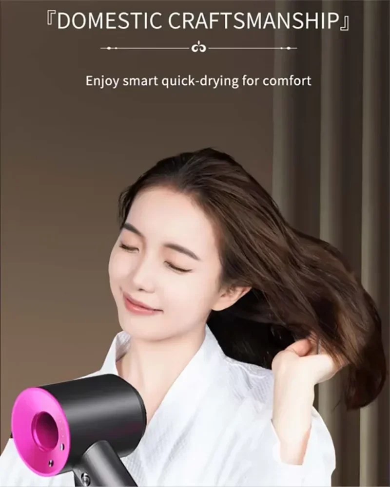 Secador de cabelo elétrico para viagem e uso doméstico
